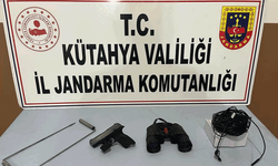 Kütahya'da kaçak kazı operasyonu: 2 gözaltı