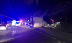 Eskişehir Bilecik yolunda çekici devrildi: 1 ölü 1 yaralı