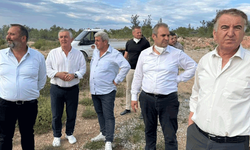 Bilecik'te CHP heyeti yangın yerinde incelemelerde bulundu