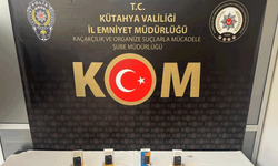 Kütahya'da birçok gümrük kaçağı cep telefonu ele geçirildi