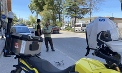 Kütahya'da trafik ekiplerinden dron destekli denetim