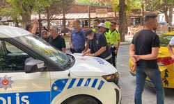Eskişehir’de taksiciler ile sürücü arasında arbede yaşandı