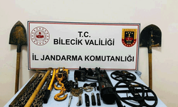 Bilecik'te izinsiz kazı yapan 5 şüpheli yakalandı