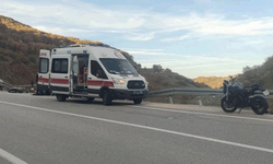 Bilecik'te motosiklet sürücüsü kontrolünü kaybetti