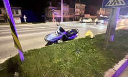 Kütahya Tavşanlı'da motosiklet devrildi: 3 yaralı