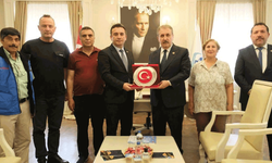 BBP lideri Destici, Başkan Dökmeci ile bir araya geldi