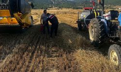 Bilecik'te biçerdöver operatörlerine yangın eğitimi