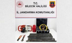 Bilecik'te kaçak sondaj yapan 3 şahıs suçüstü yakalandı