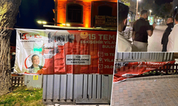 Eskişehir’de 15 Temmuz afişini indiren 2 kişi gözaltına alındı