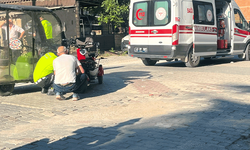 Kütahya'da engelli aracı ile elektrikli bisiklet çarpıştı, 1 yaralı
