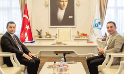 Yeni kaymakamdan ilk ziyaret Başkan Dökmeci’ye