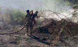Bilecik YHT hattında korkutan çalılık yangını