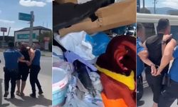 Eskişehir yolunda durdurulan araçta battaniye altından firari çıktı