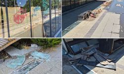 Eskişehir’de Hatboyu Caddesi’ni vandallar talan etti