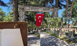 Eskişehir'de Şehitlik anı defterinde yürek burkan satırlar: "Seni rüyamda bile göremiyorum"