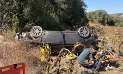 Bilecik'te otomobil tarlaya savruldu: 1 kişi yaralandı