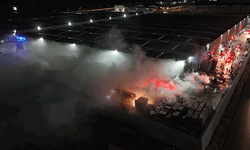 Eskişehir'de fabrika bahçesindeki yangın söndürüldü