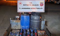 Kütahya’da 960 litre kaçak şarap ele geçirildi