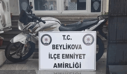 Beylikova'da çalıntı motosiklet bulundu
