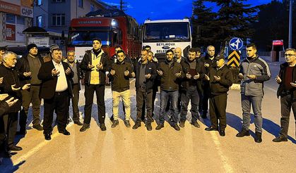 Beylikova'dan deprem bölgesine ikinci yardım konvoyu