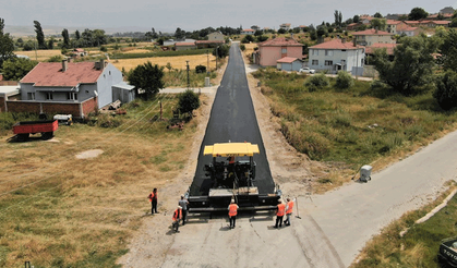 İnönü'de asfalt ve yol yapım çalışmaları