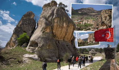 Eskişehir’de tarihi bölgenin doğal güzellikleri büyülüyor