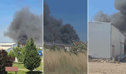 Eskişehir EMKO Sanayi Sitesi’nde yangın