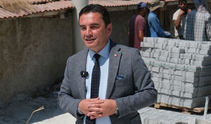 Başkan Dökmeci üst yapı çalışmalarını yerinde inceledi