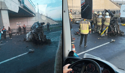 Eskişehir yolunda otomobil alev topuna döndü: Araçtaki kişi hayatını kaybetti