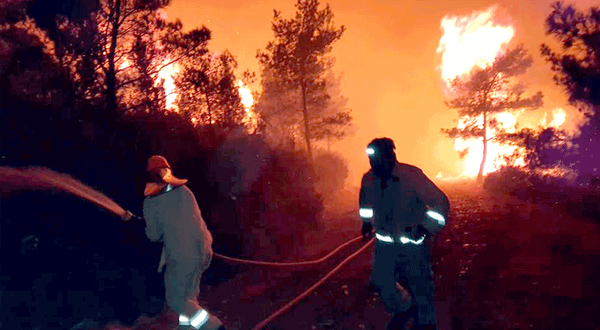 Eskişehir'in kahramanlarından Marmaris yangınına destek