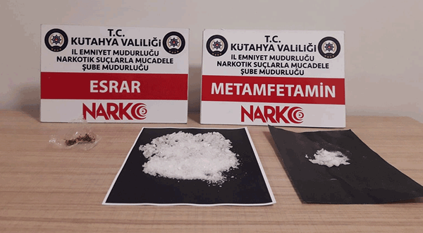 Kütahya-Eskişehir yolunda uyuşturucu operasyonu