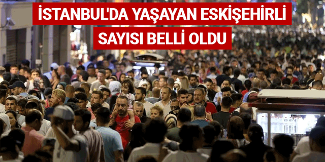 İstanbul'da yaşayan Eskişehirli sayısı belli oldu