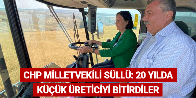 CHP Milletvekili Süllü: 20 yılda küçük üreticiyi bitirdiler
