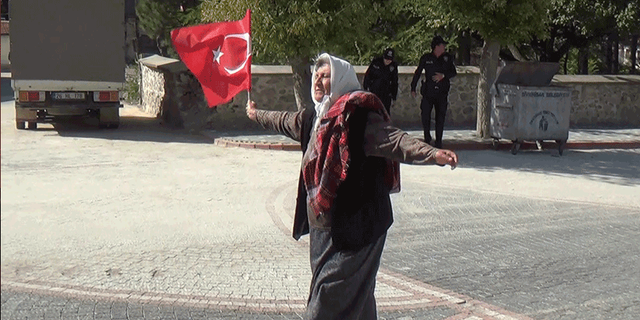 Eskişehir'de yaşlı kadın güne böyle damga vurdu