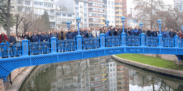 Eskişehir'de zabıta personelinden yeni yıl buluşması