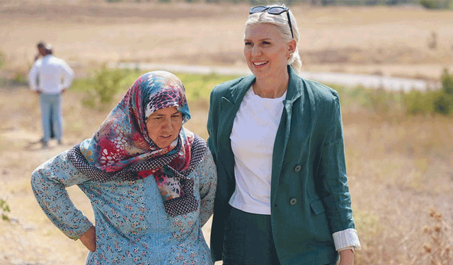 Melek Mızrak Subaşı köy halkıyla bir araya geldi