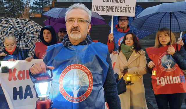 Eskişehir’de gaz lambalı protesto 