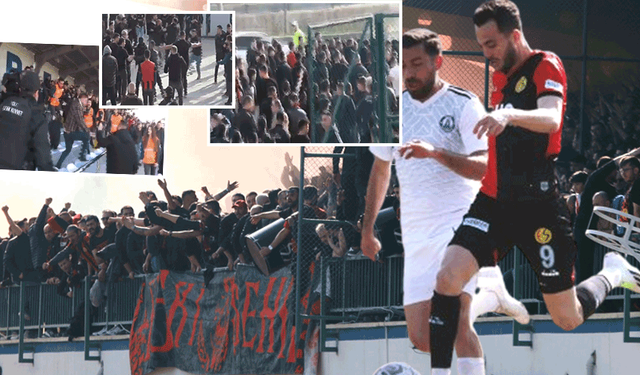 Eskişehirspor'un son dakika golü taraftarları ayaklandırdı