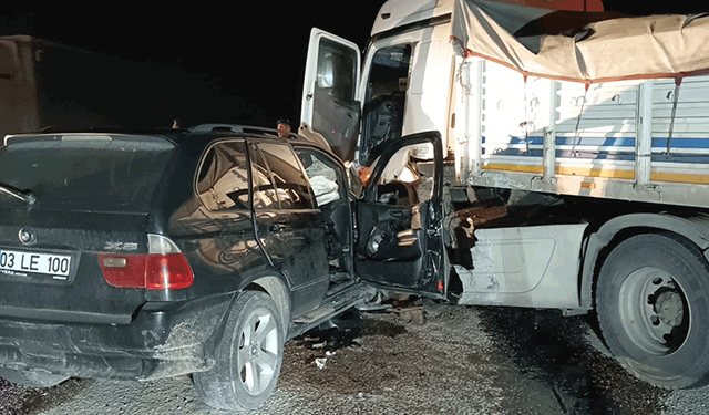 Afyon'daki kazada yaralıların polis memuru olduğu belirlendi