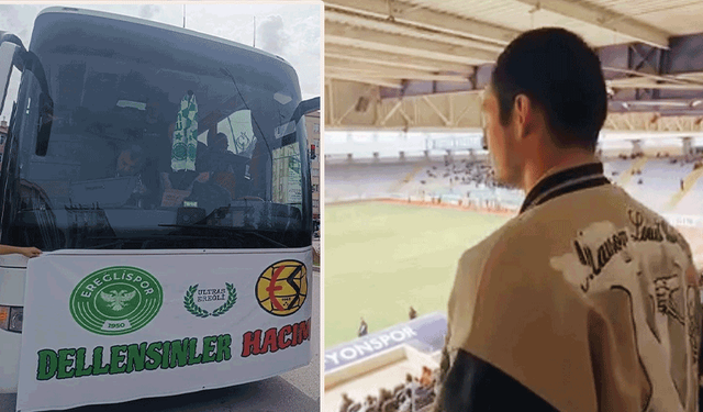 Ereğlispor tribünlerinde Eskişehirspor sürprizi!