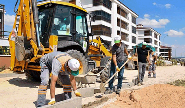 Tepebaşı Belediyesi'nde üst yapı çalışmaları devam ediyor