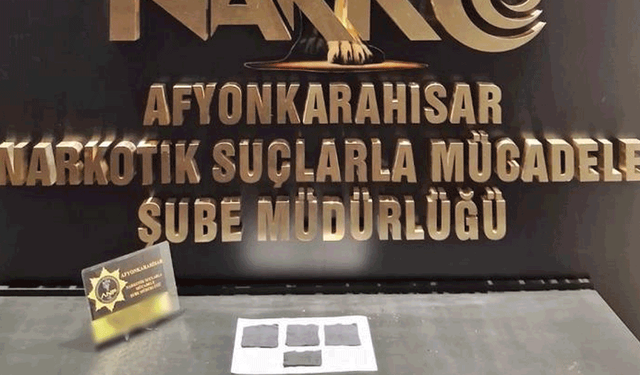 Afyon'da yuşturucuyla yakalanan 3 kişi gözaltına alındı