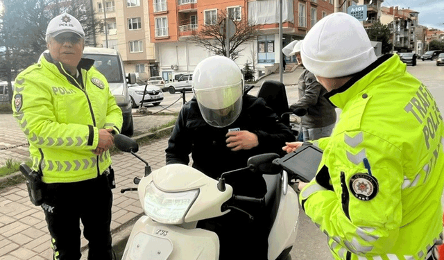Kütahya polisinden motosiklet denetimi