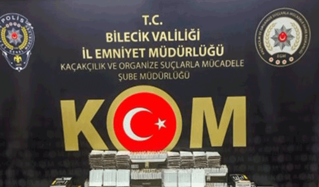 Bilecik'te kaçak tütün ve sigara operasyonunda 1 şüpheli yakalandı