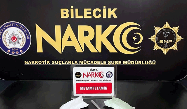 Bilecik'te uyuşturucu çıkan araca 249 bin TL ceza