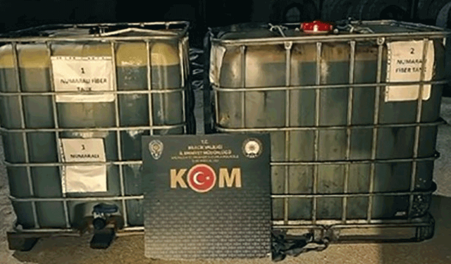 Bilecik'te bin 900 litre kaçak akaryakıt ele geçirildi