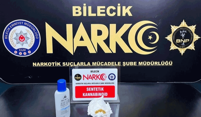 Bilecik'te uyuşturucu operasyonu: 1 şüpheli yakalandı