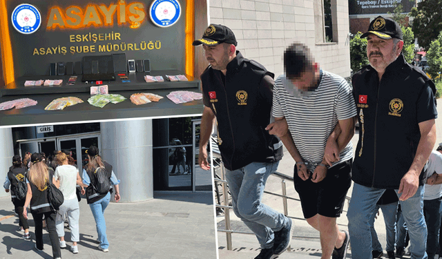 3,8 milyon TL vurguna Eskişehir merkezli 4 ilde 12 gözaltı