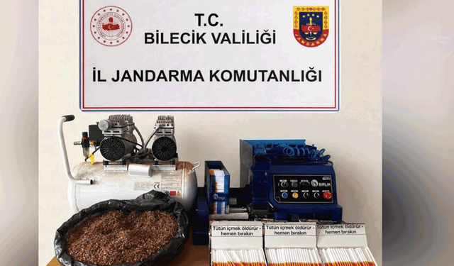 Bilecik'te 5 ayrı adreste yapılan baskında binlerce kaçak makaron ele geçirildi