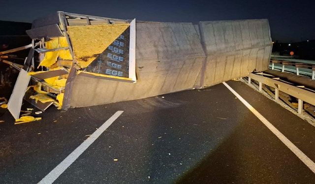 Bilecik'te karavan devrildi: 1 yaralı